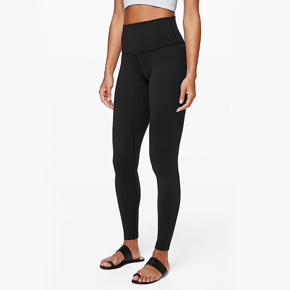 High Rise Black Lululemon Wunder Unders Full Lengt